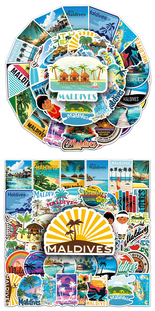 モルディブ ステッカー 4