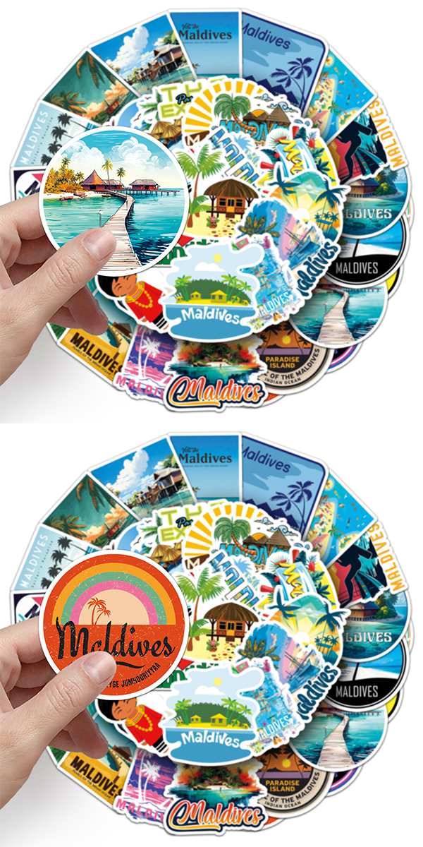 モルディブ ステッカー 5