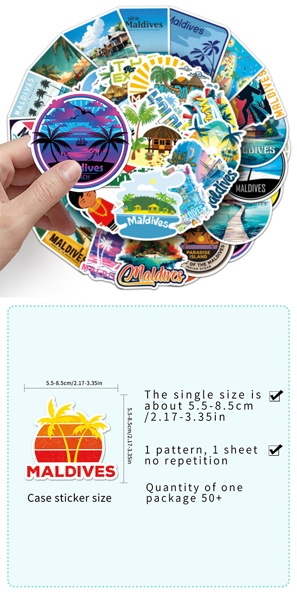 モルディブ ステッカー 6