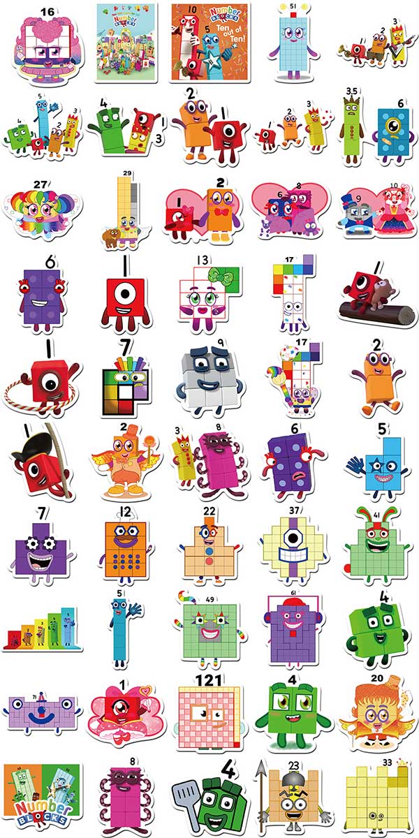 ナンバーブロックス ステッカー 2