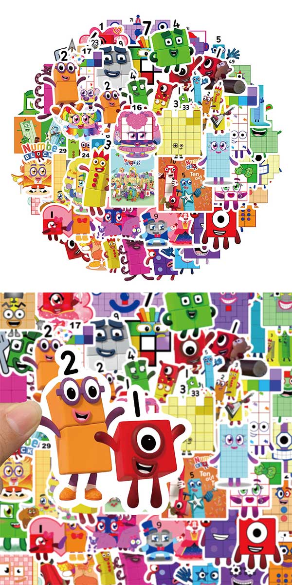 ナンバーブロックス ステッカー 3