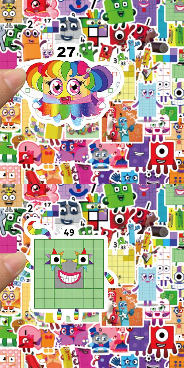 ナンバーブロックス ステッカー 4