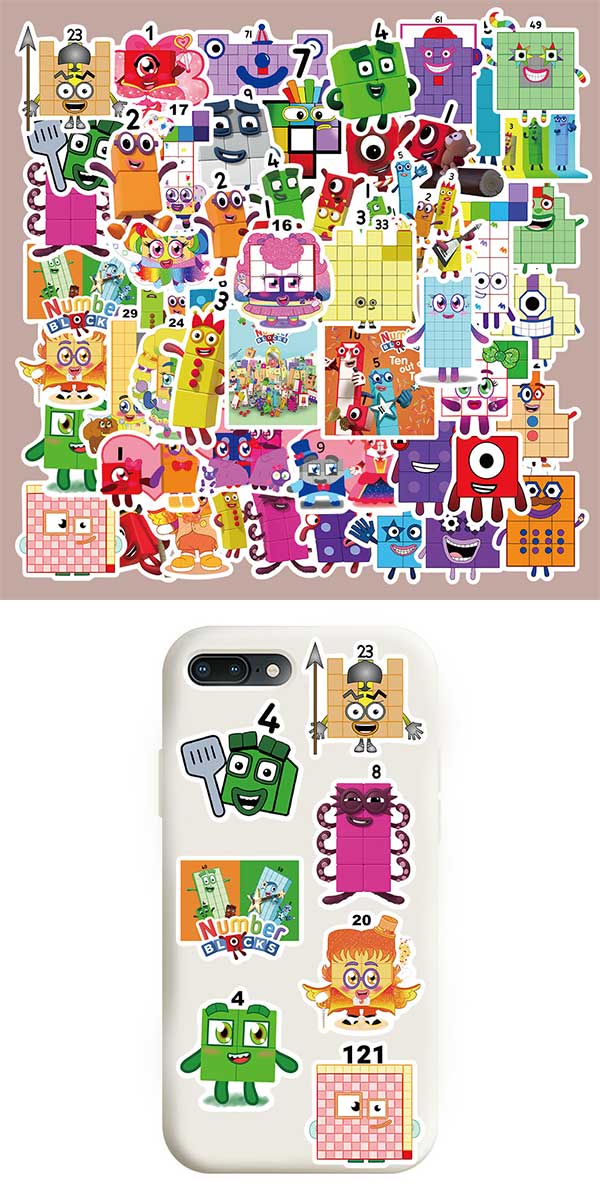 ナンバーブロックス ステッカー 5