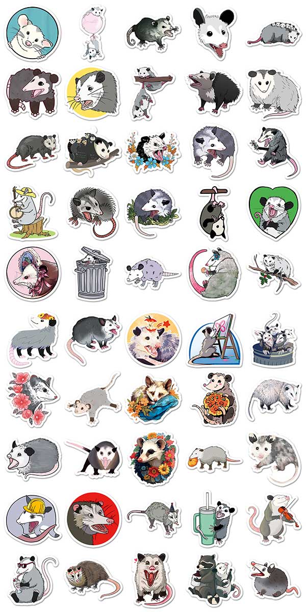 オポッサム ステッカー 2