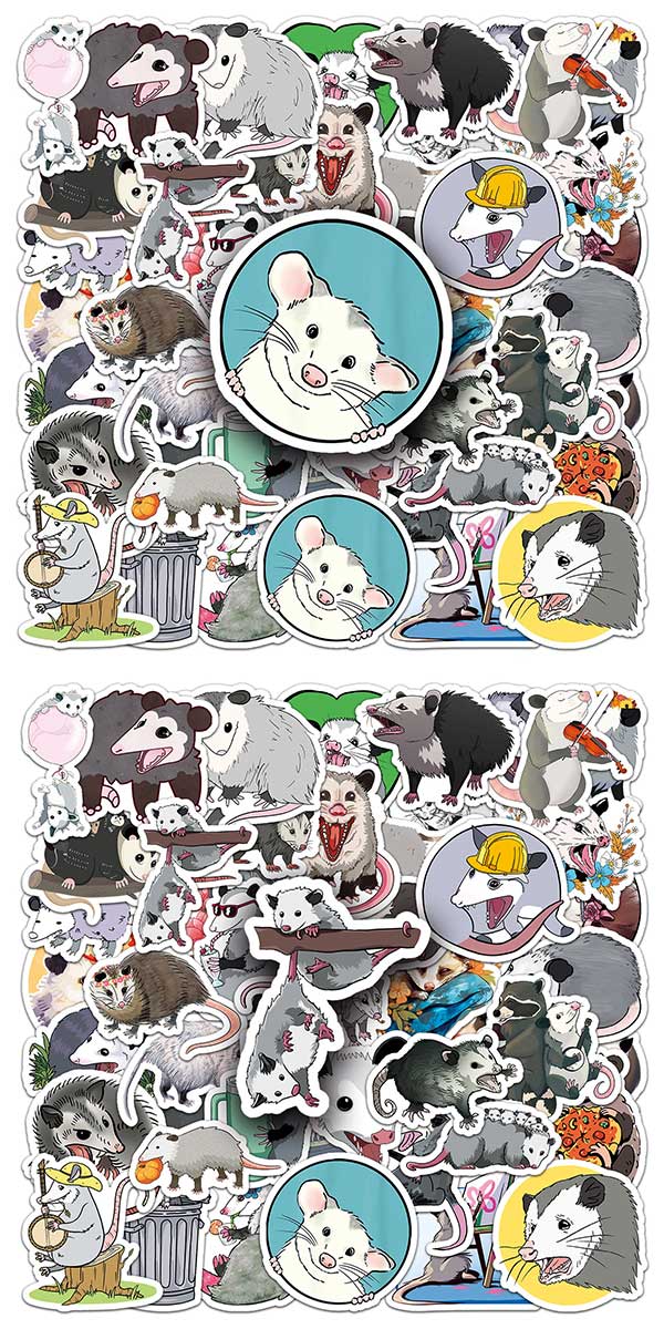 オポッサム ステッカー 3