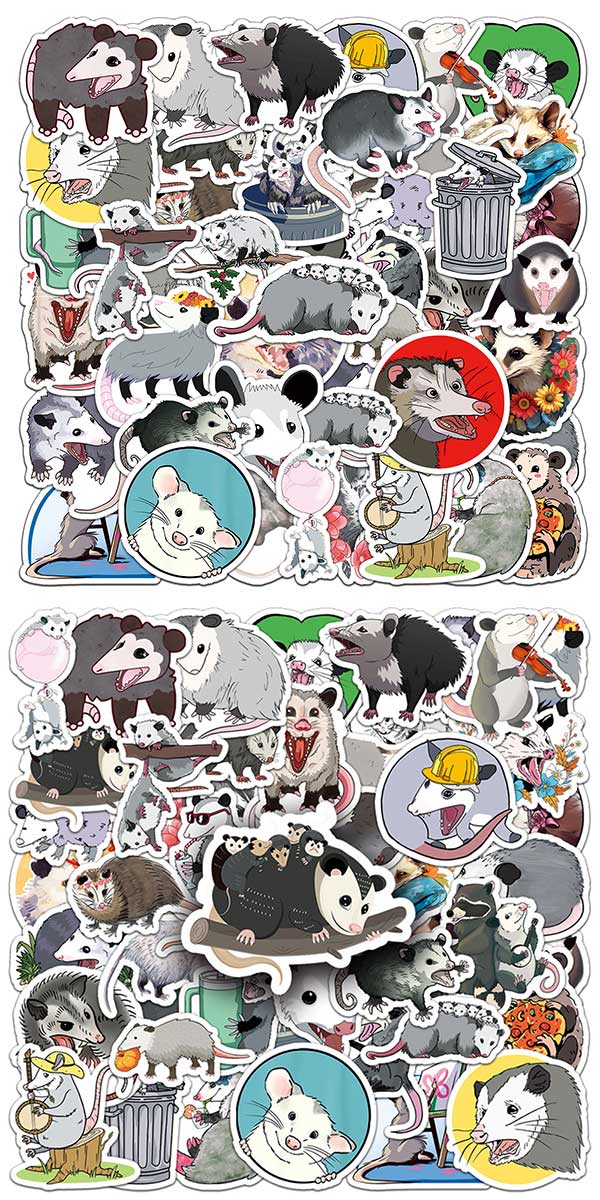 オポッサム ステッカー 4