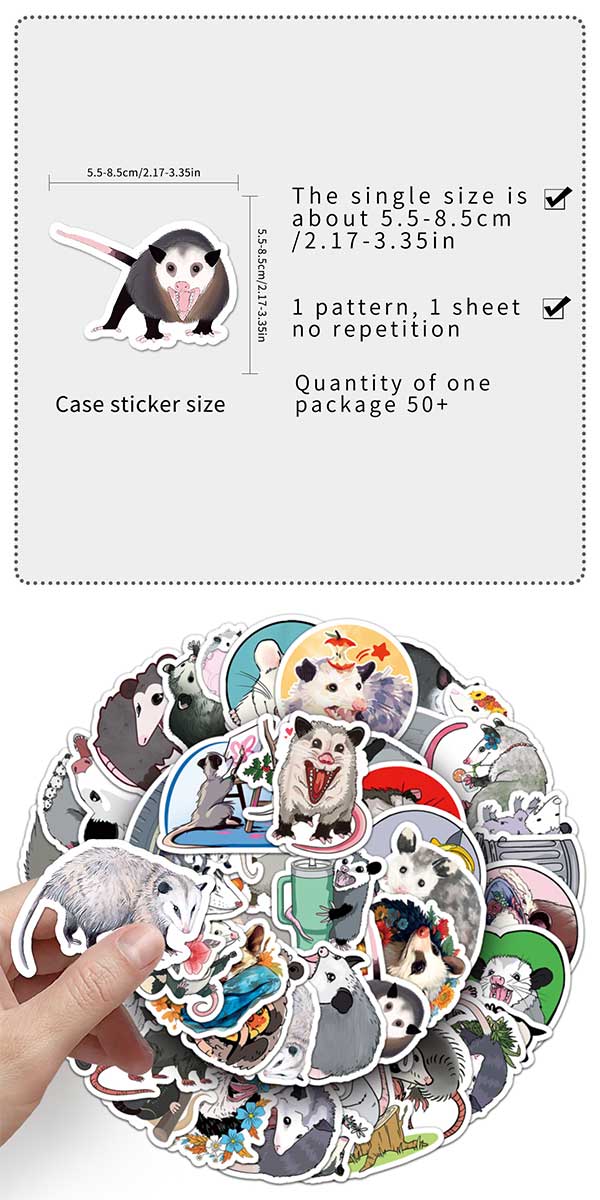 オポッサム ステッカー 5