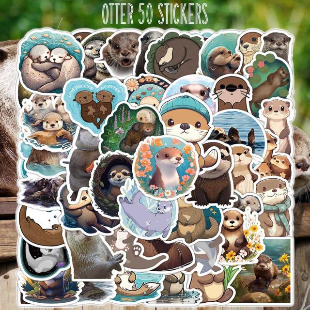 カワウソ ステッカー1