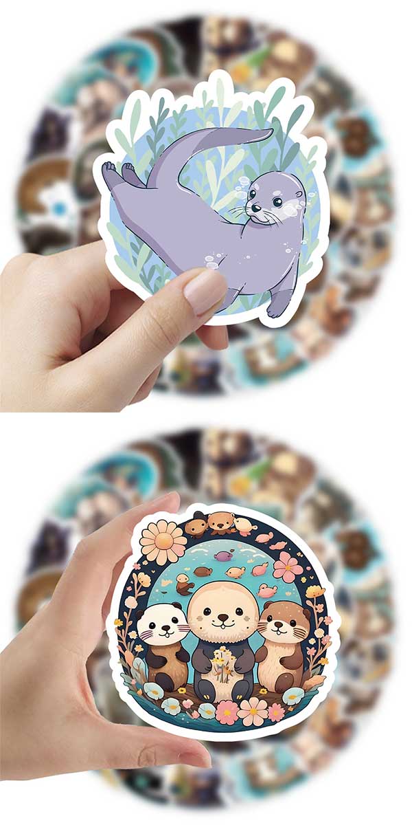 カワウソ ステッカー4