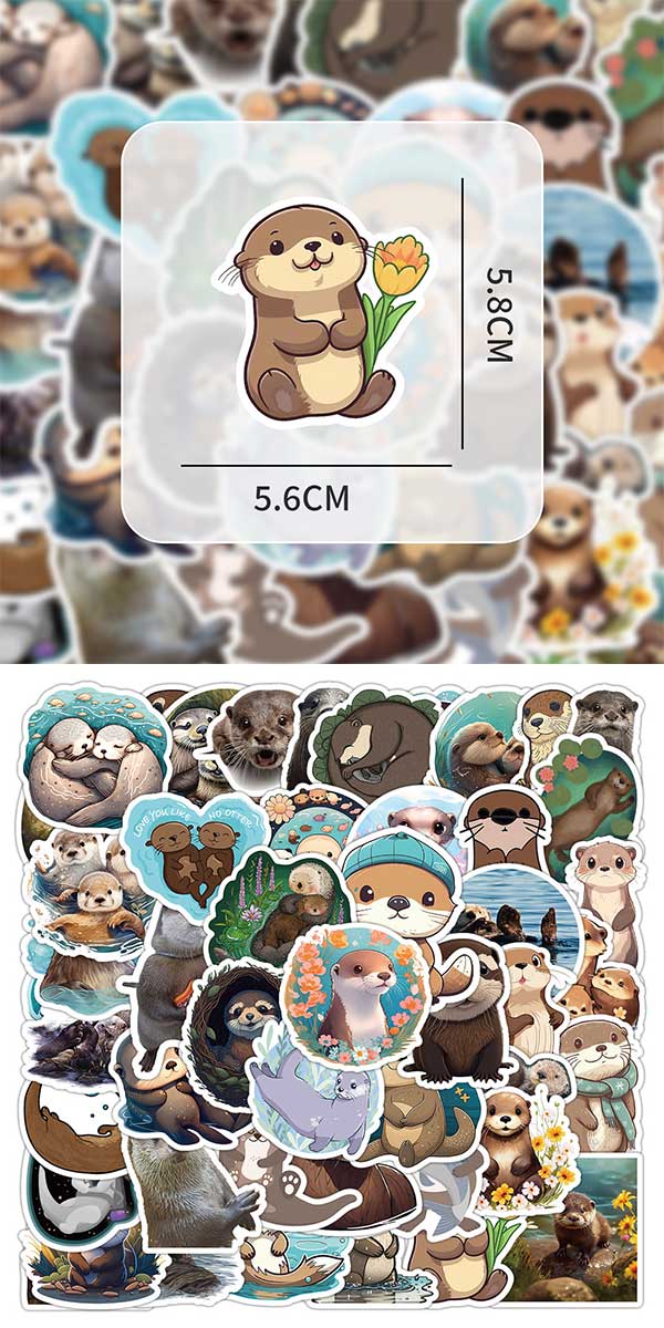 カワウソ ステッカー5