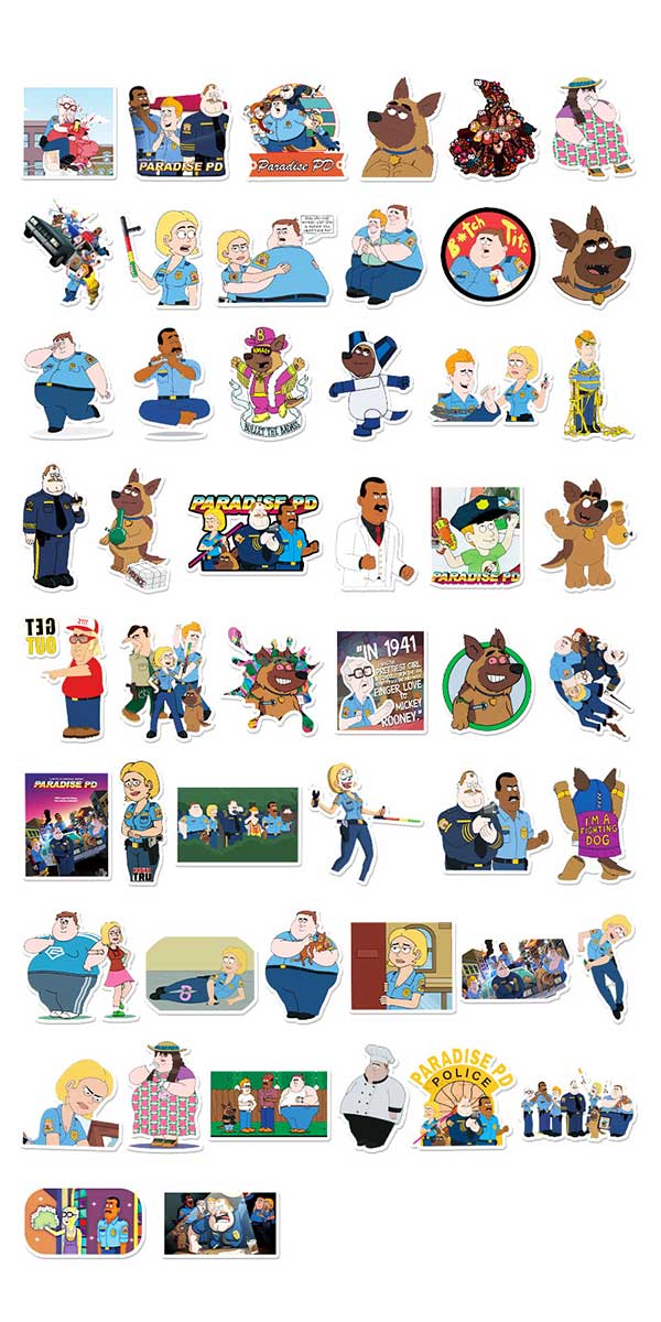 パラダイス警察 ステッカー 2