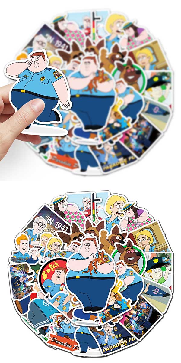 パラダイス警察 ステッカー 4