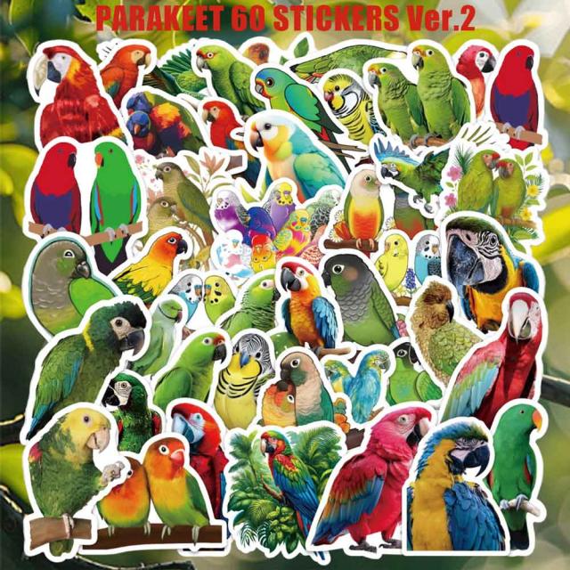 インコ ステッカー 1