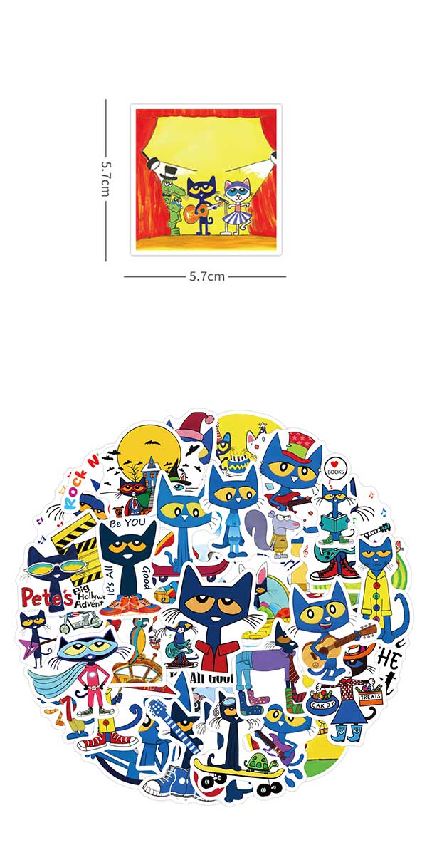 ねこのピート ステッカー4