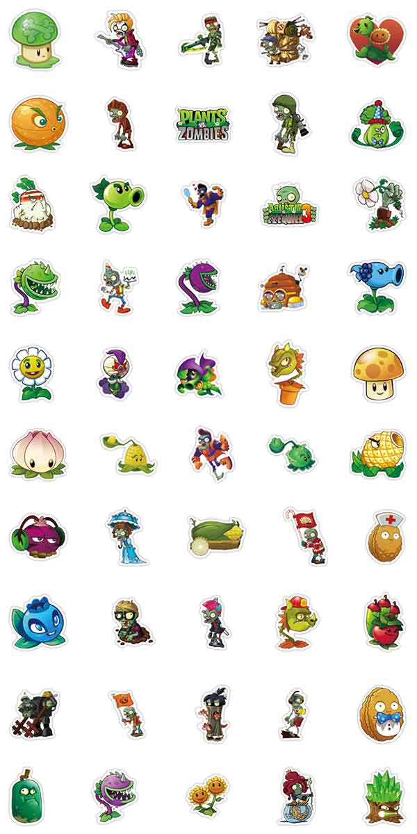  プラントvsゾンビ ステッカー2