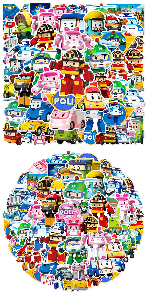 ロボカーポリー ステッカー 3