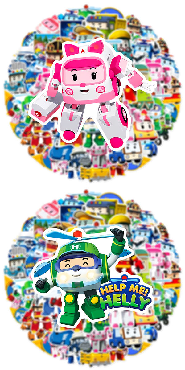 ロボカーポリー ステッカー 5