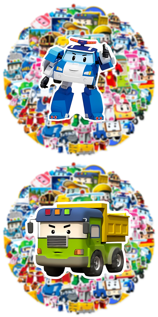 ロボカーポリー ステッカー 6