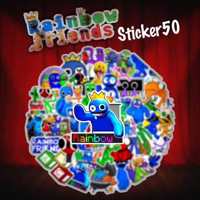レインボーフレンズステッカー1