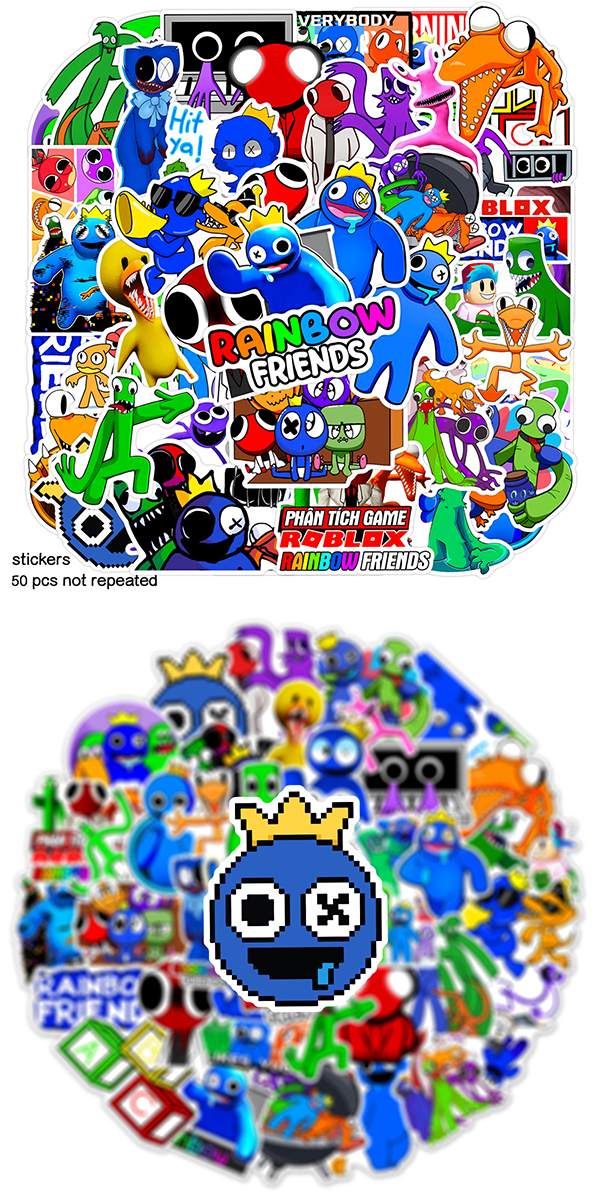 レインボーフレンズステッカー1