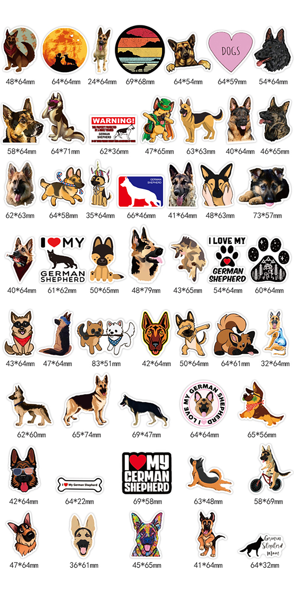  シェパード ステッカー2