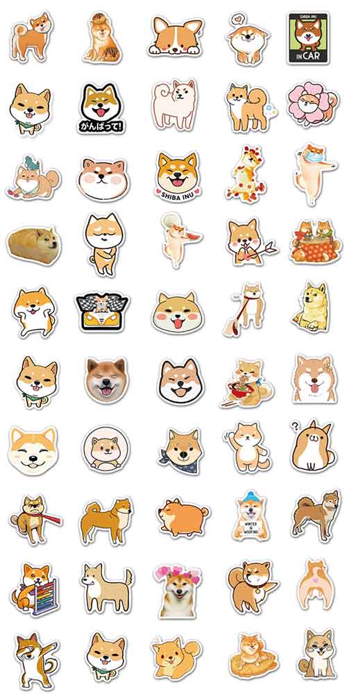 柴犬 ステッカー 2