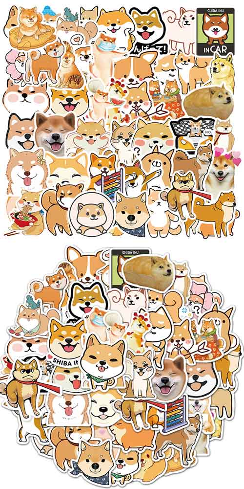 柴犬 ステッカー 3