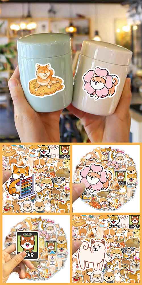 柴犬 ステッカー 5