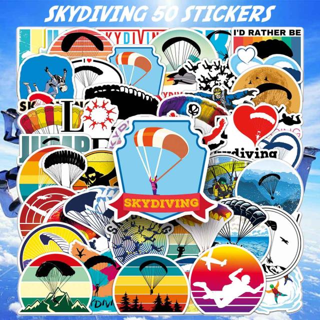 スカイダイビング ステッカー1