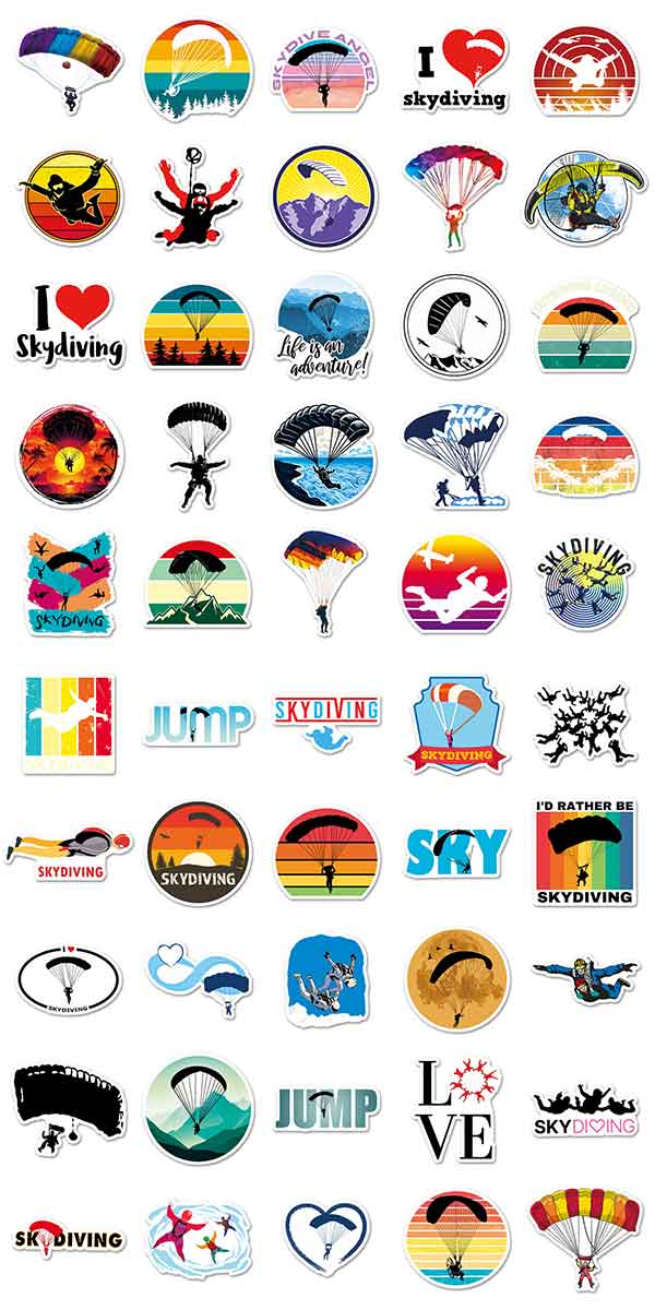スカイダイビング ステッカー2