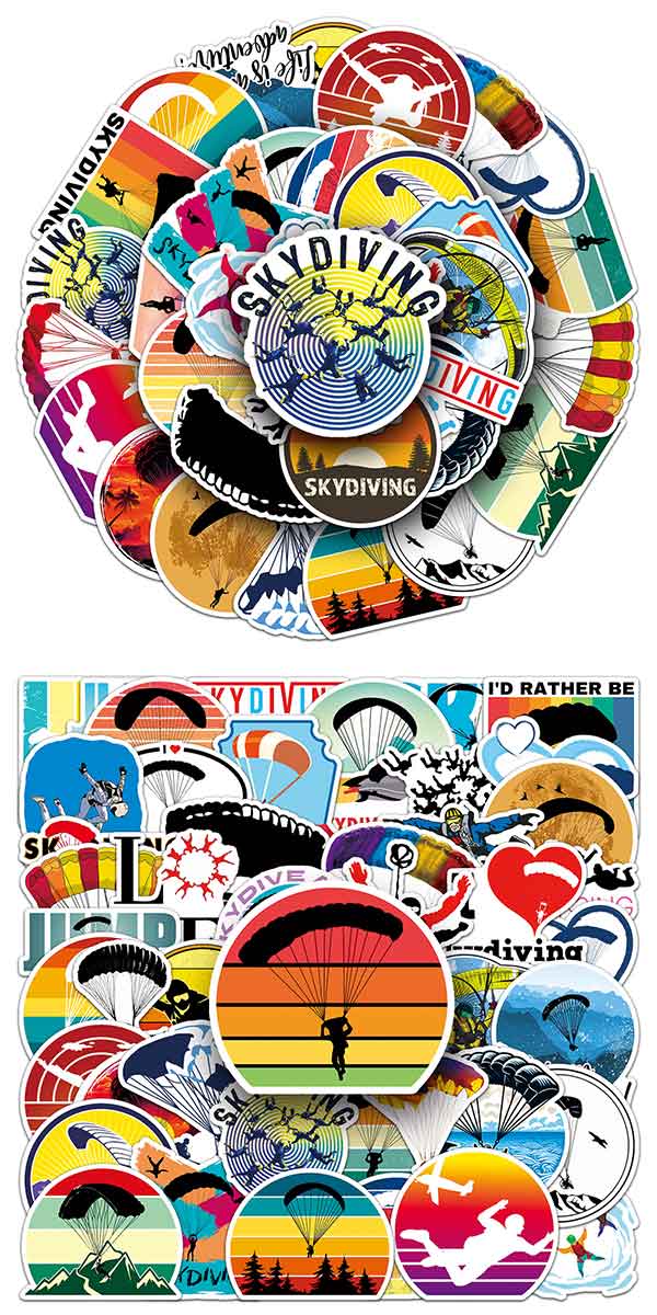スカイダイビング ステッカー3