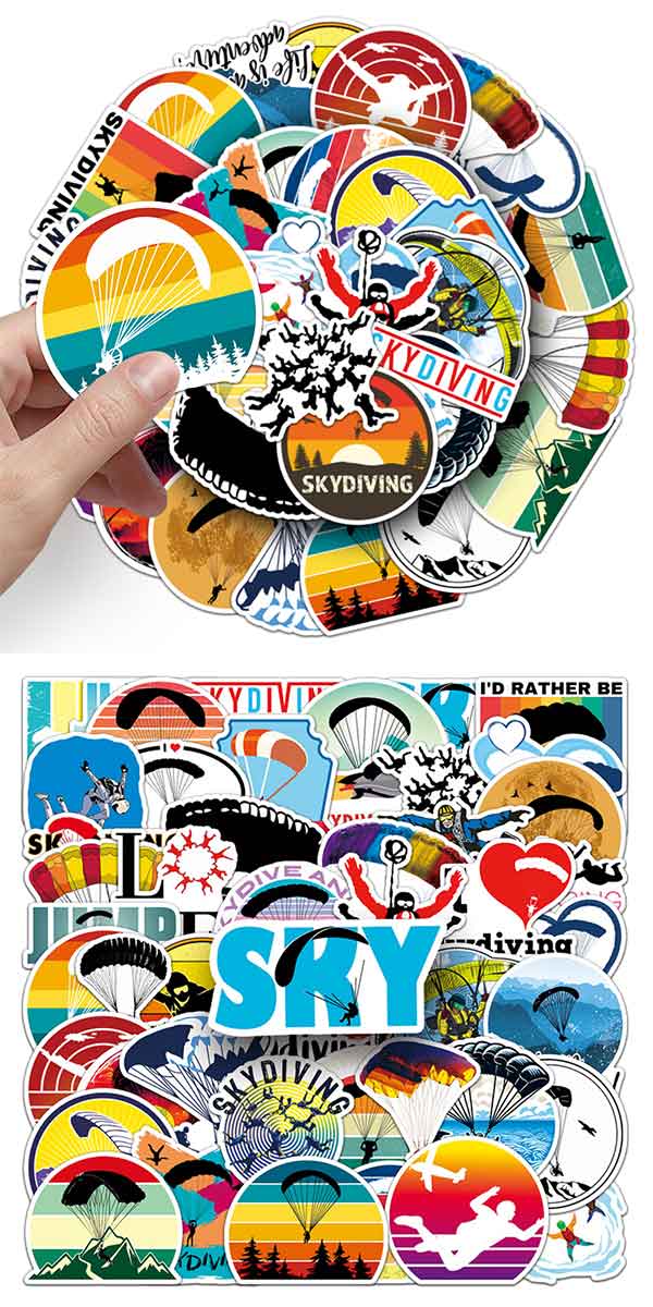 スカイダイビング ステッカー5