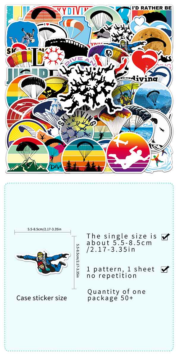 スカイダイビング ステッカー6