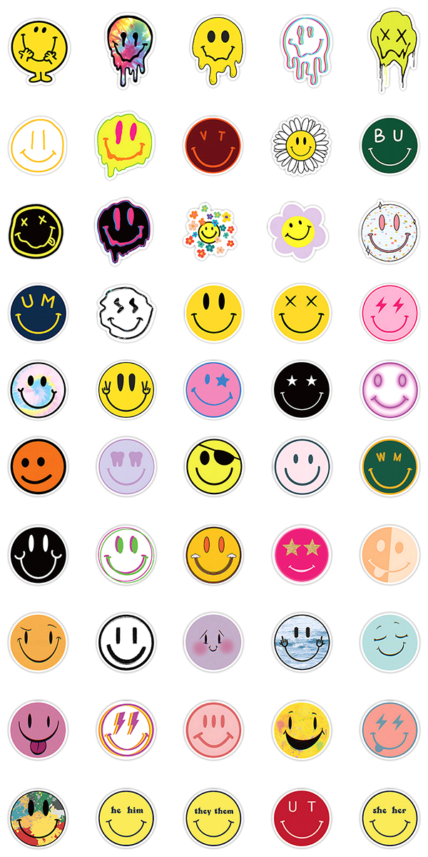 スマイル ステッカー 2