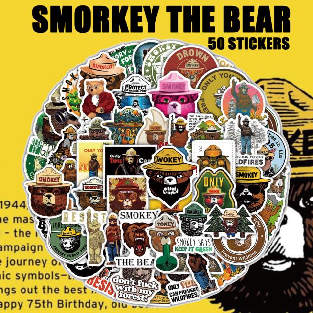  スモーキーベアステッカー1
