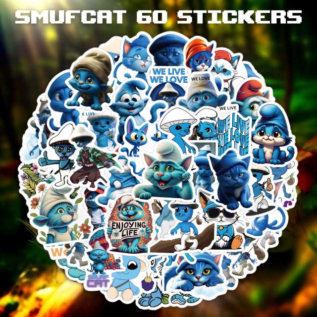  スマーフキャットステッカー1