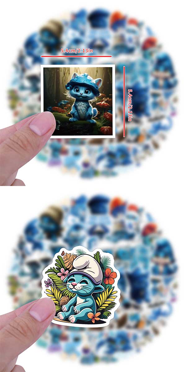  スマーフキャットステッカー3