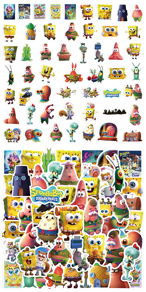 スポンジボブ3D ステッカー2