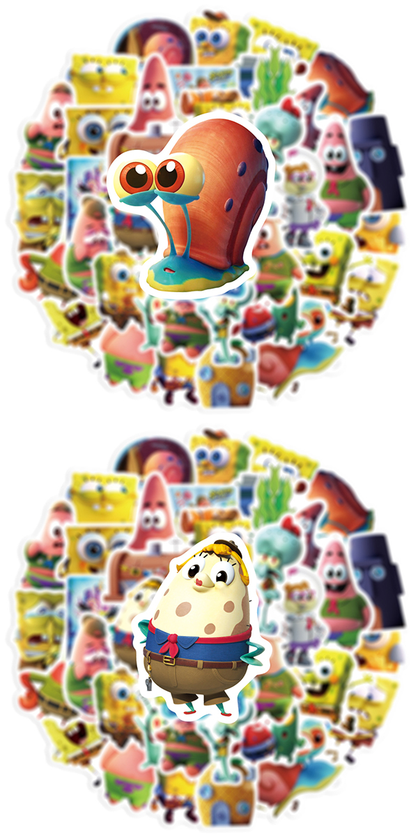  スポンジボブ3D ステッカー4