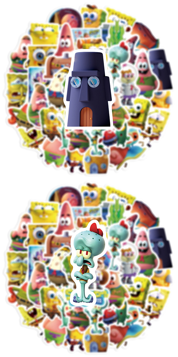  スポンジボブ3D ステッカー5