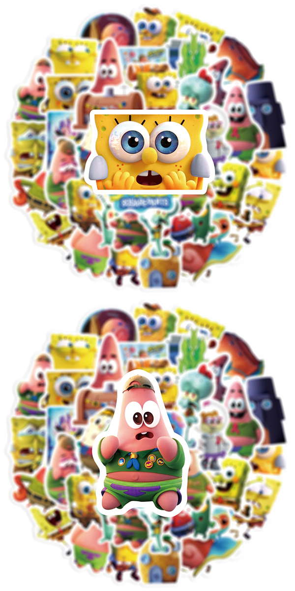  スポンジボブ3D ステッカー6