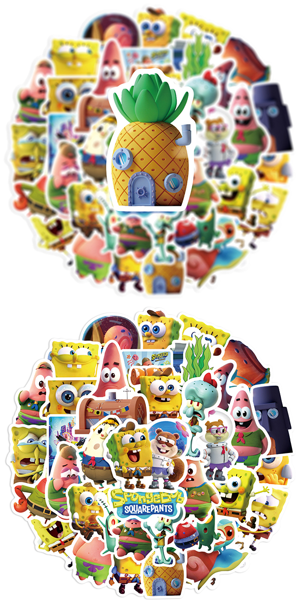  スポンジボブ3D ステッカー7