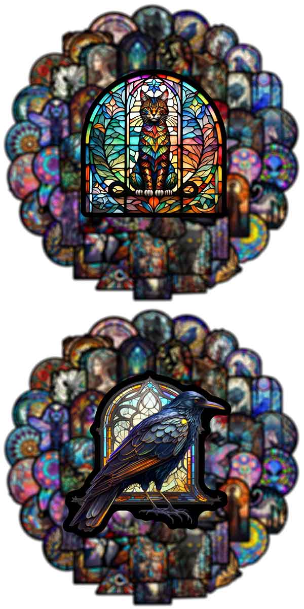 ステンドグラス ステッカー4