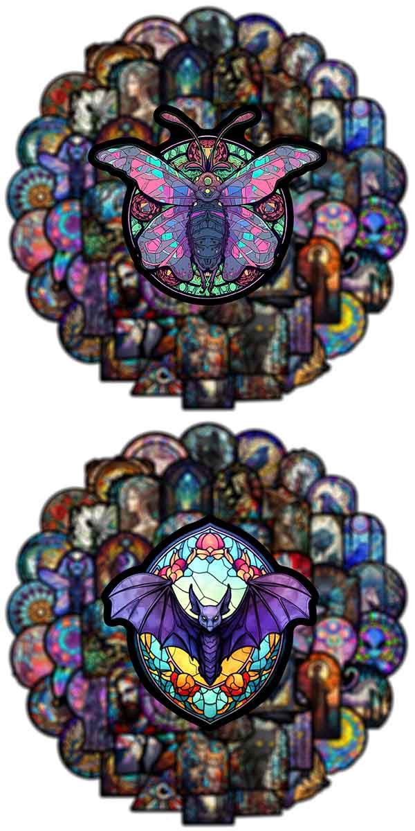 ステンドグラス ステッカー5