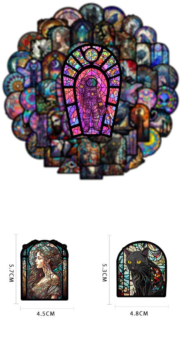 ステンドグラス ステッカー6