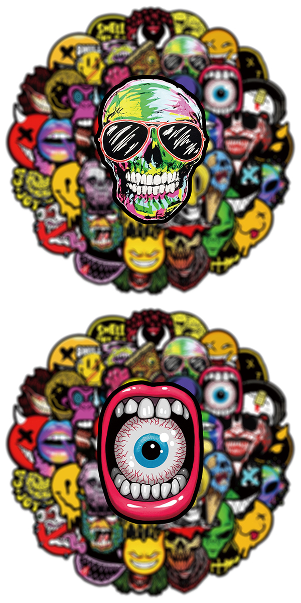 ストリート グラフィティ ステッカー 50枚セット PVC 防水 シール