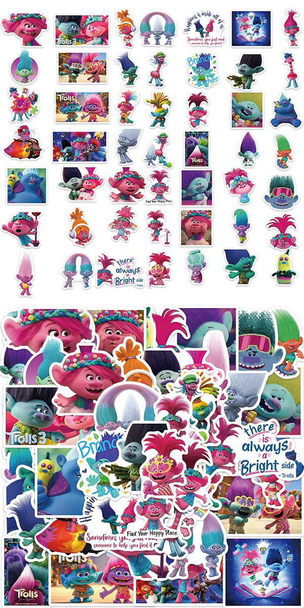 トロールズ ステッカー 2