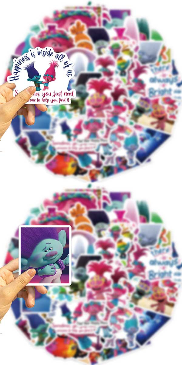 トロールズ ステッカー 3