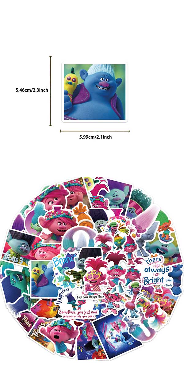 トロールズ ステッカー 4