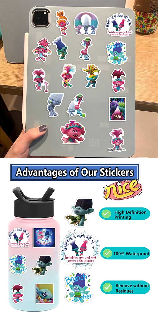 トロールズ ステッカー 5